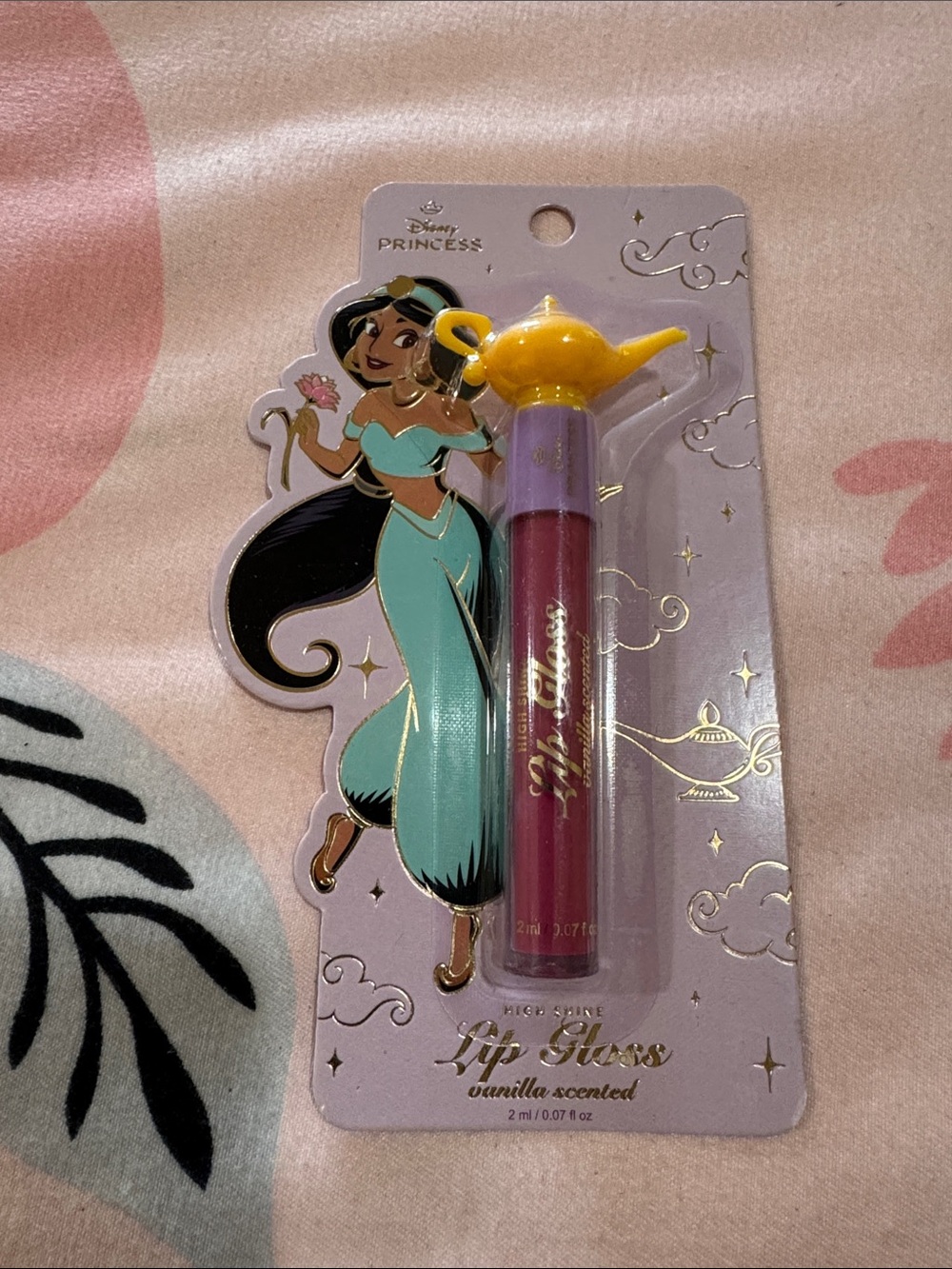 Disney Princess Jasmine Vanilla-Scented Lip Gloss - Turquoise & Yellow